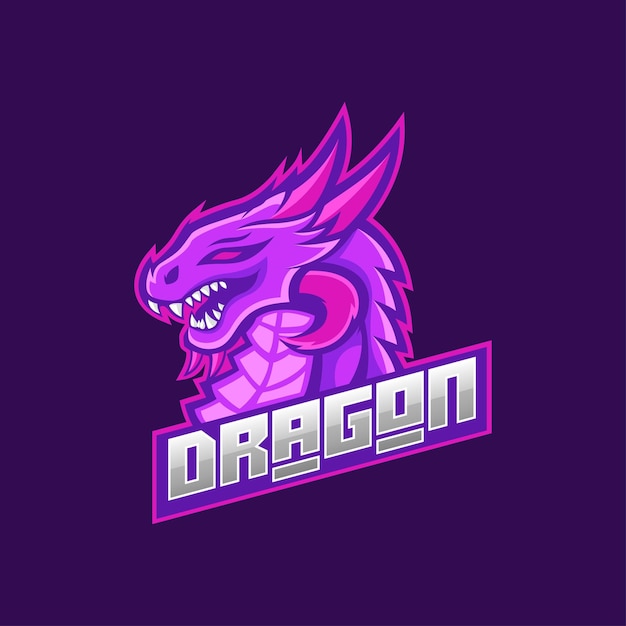 Dragon esport logo illustration