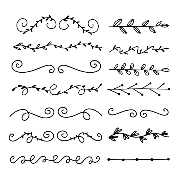 Drawn ornamental divider pack