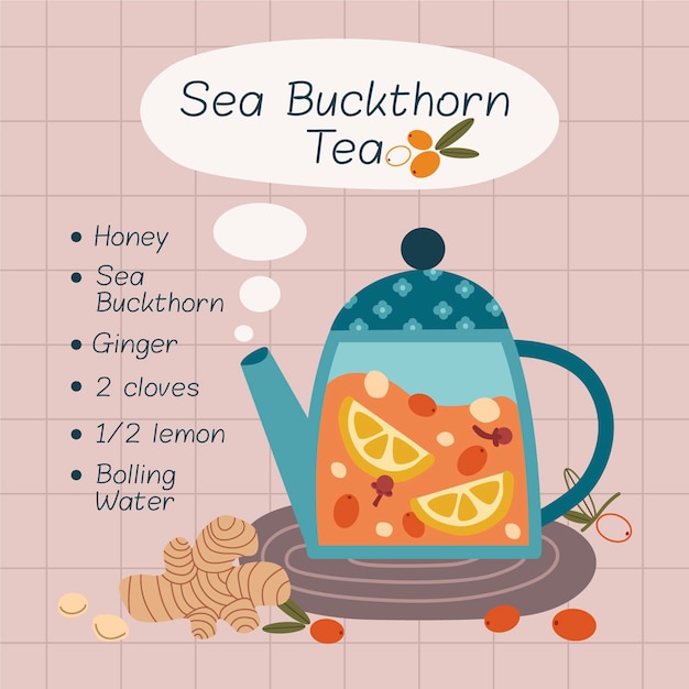 Free Vector drawn recipe design