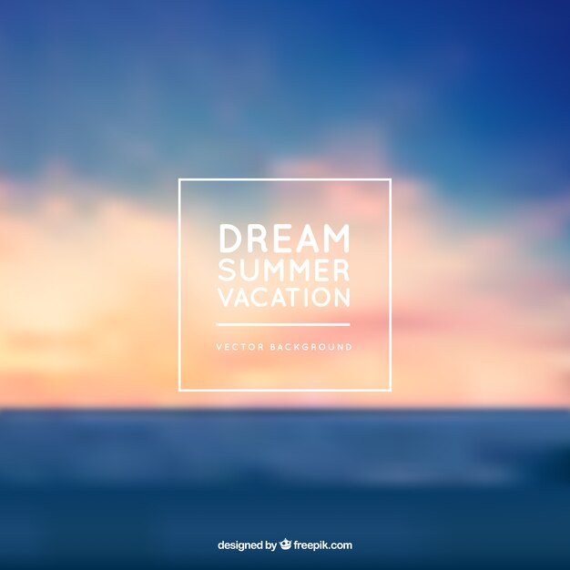 Dream summer vacation background