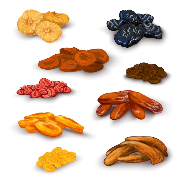 Dried fruit set