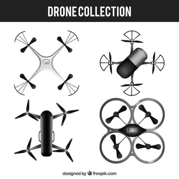 Drone collection with realistic style