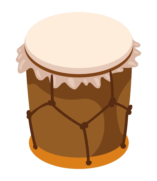 Free Vector drum colombian pacific music isolated