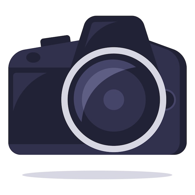 Dslr Photography Camera Flat Style