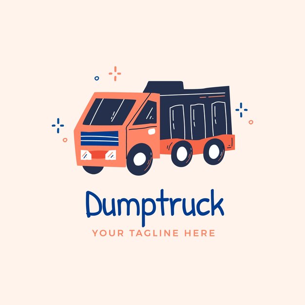 Dump truck logo design