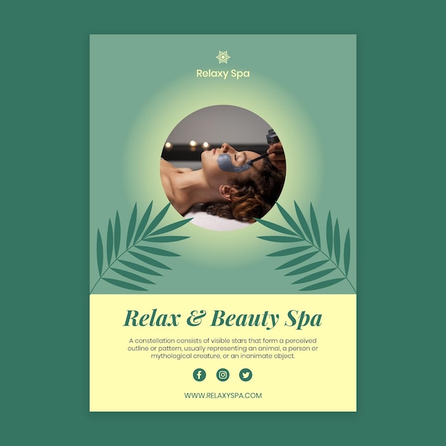 Duotone relaxy spa poster