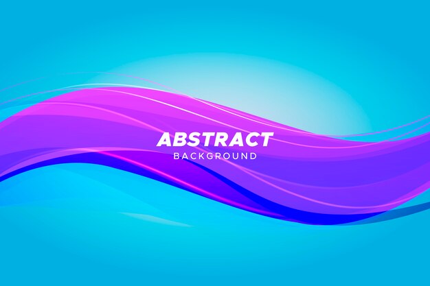 Dynamic colorful wave background