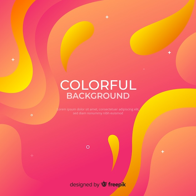 Dynamic gradient shapes background