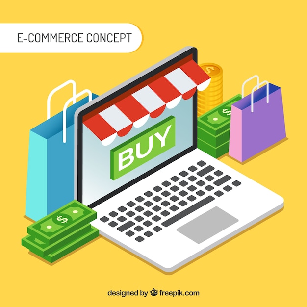 E-commerce concept background