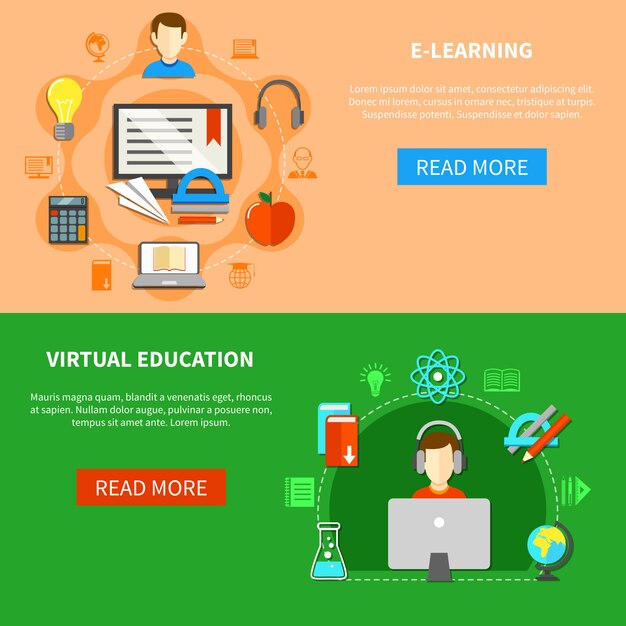 E Learning Banner Set