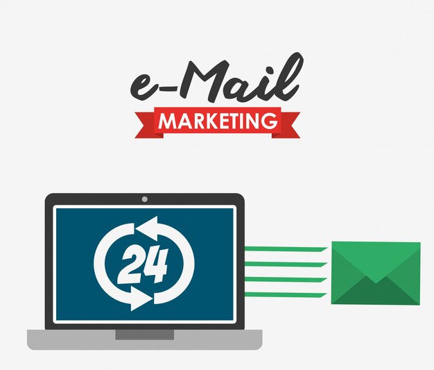 E-mail marketing illustration