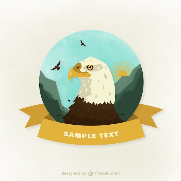 Free vector eagle badge