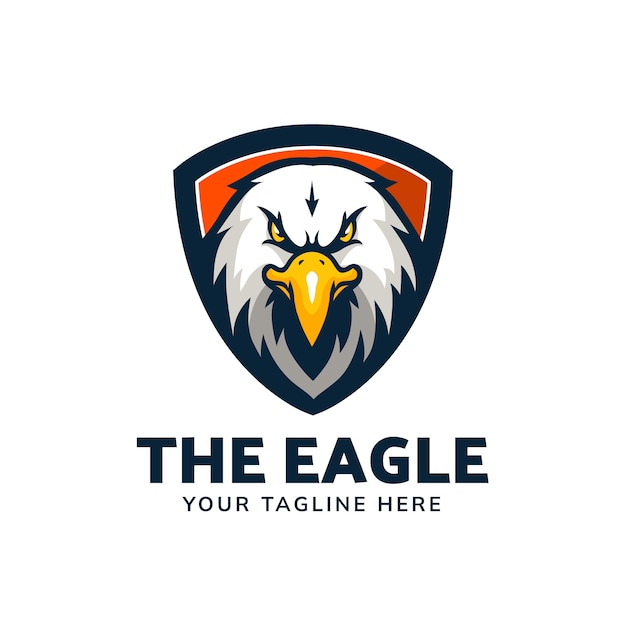 Free vector eagle logo design template