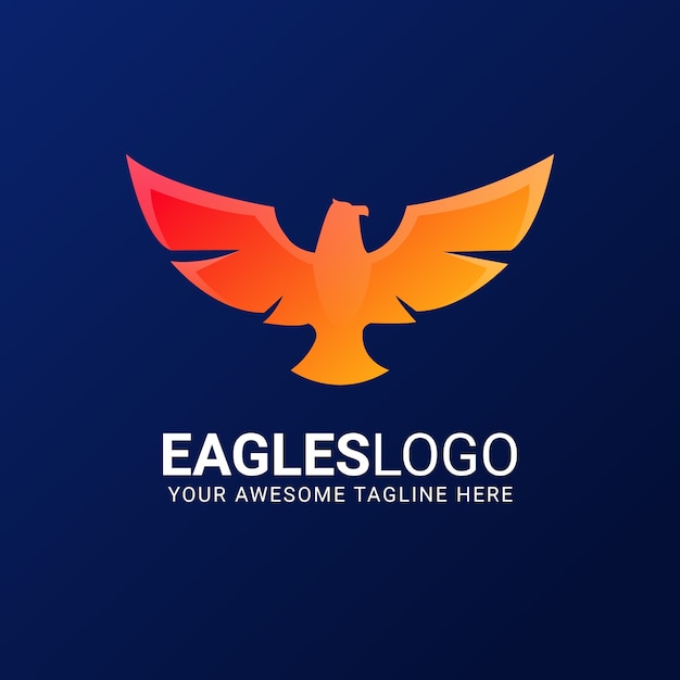 Free vector eagle logo design template