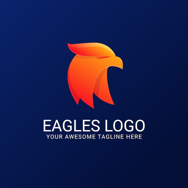 Free Vector eagle logo design template