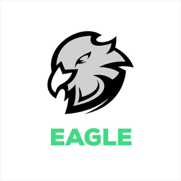 Free Vector eagle simple mascot logo design illustration