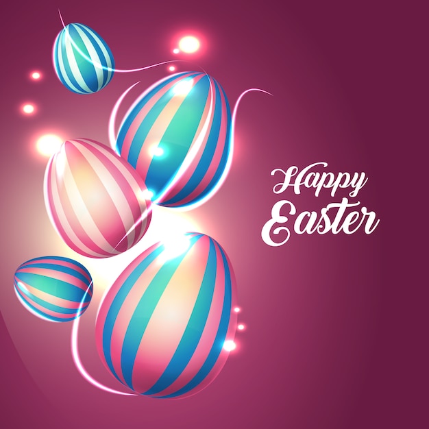 Free Vector easter background design