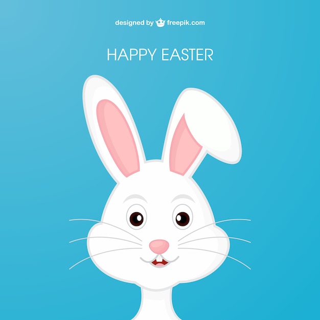 Free Vector easter bunny in cartoon style