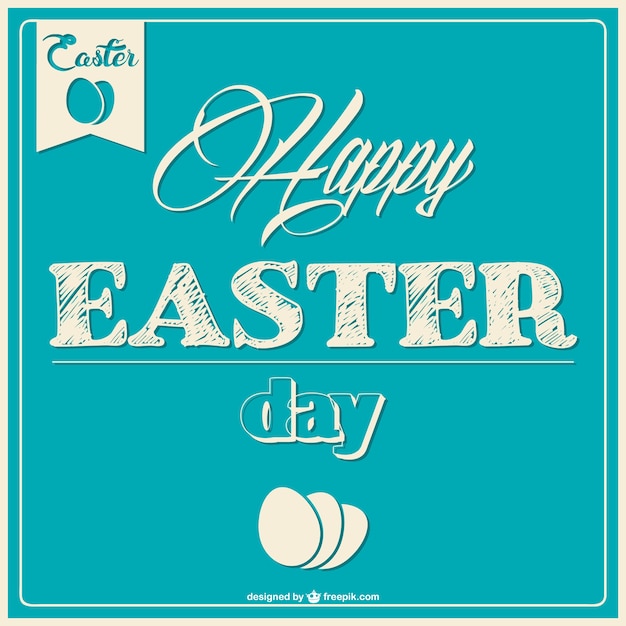 Free Vector easter card printable design