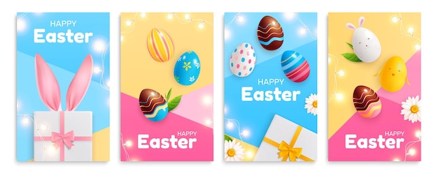 Easter cards set