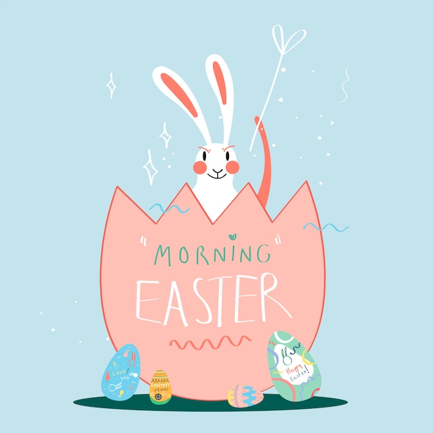 Easter celebration illustration