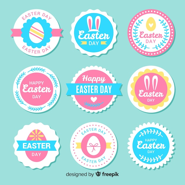 Easter day badge collection