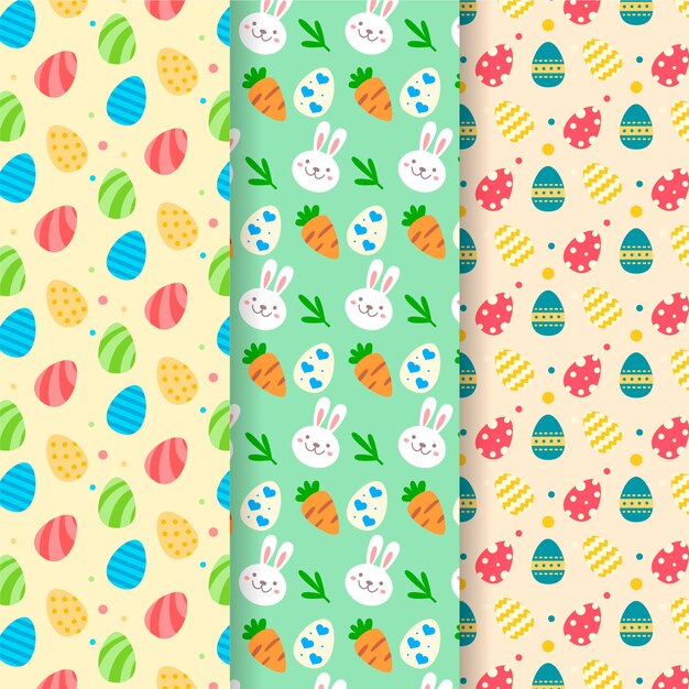 Easter day pattern collection concept