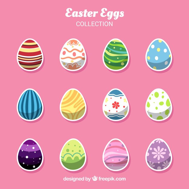 Easter egg collection of 12