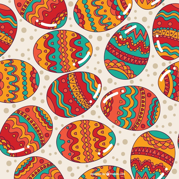 Easter eggs seamless background