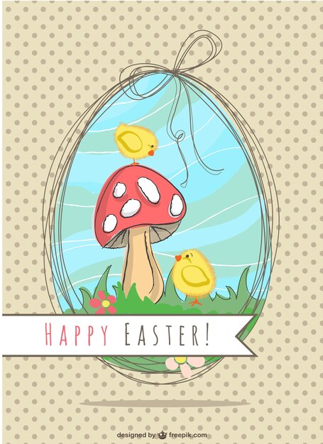 Easter illustration nature design