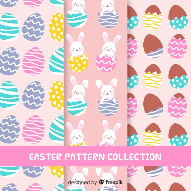 Free Vector easter pattern collection