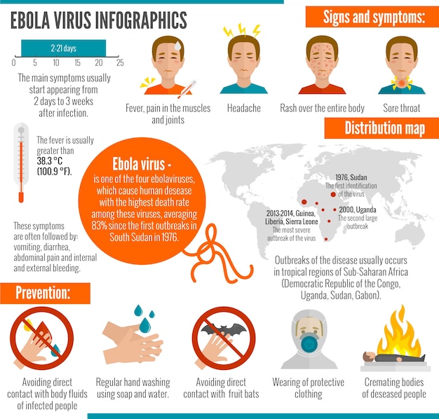 Ebola virus infographics