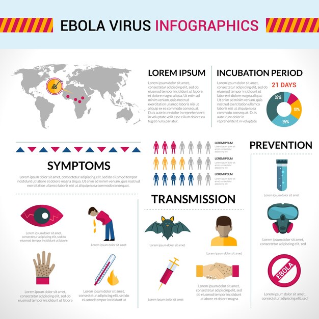 Ebola virus infographics