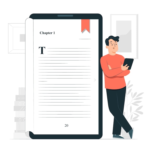 Ebook concept illustration