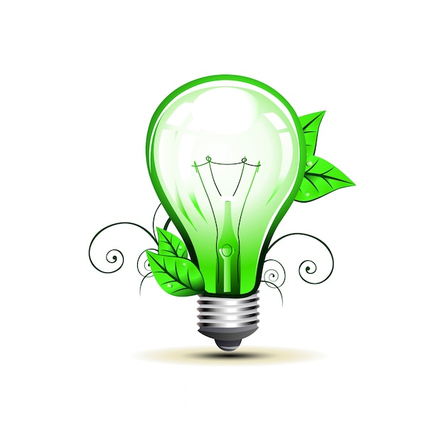 Free Vector eco light bulb design