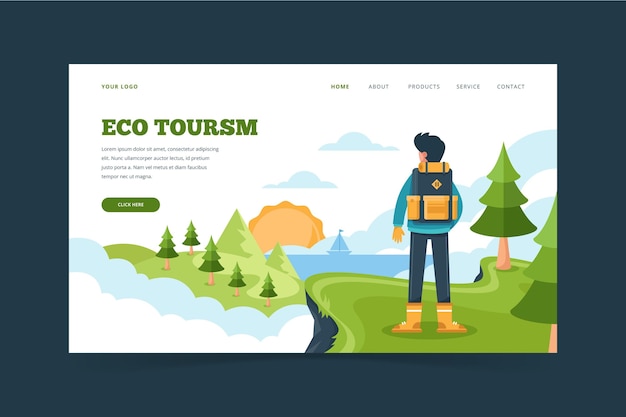 Eco tourism landing page