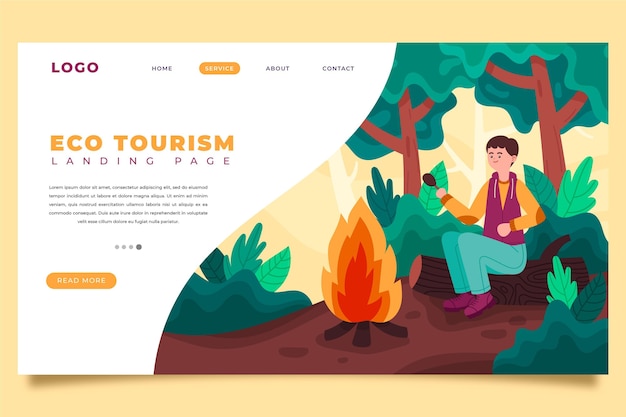 Eco tourism landing page