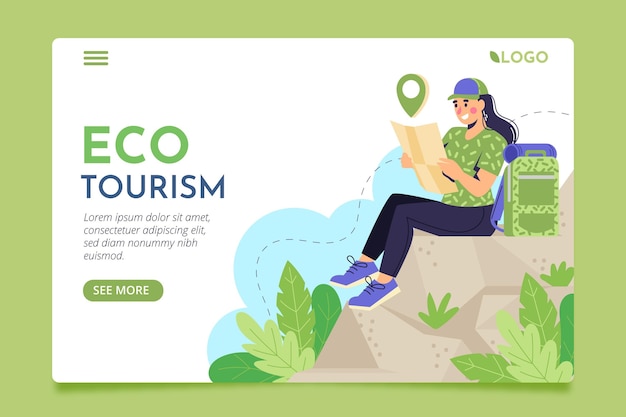 Eco tourism landing page