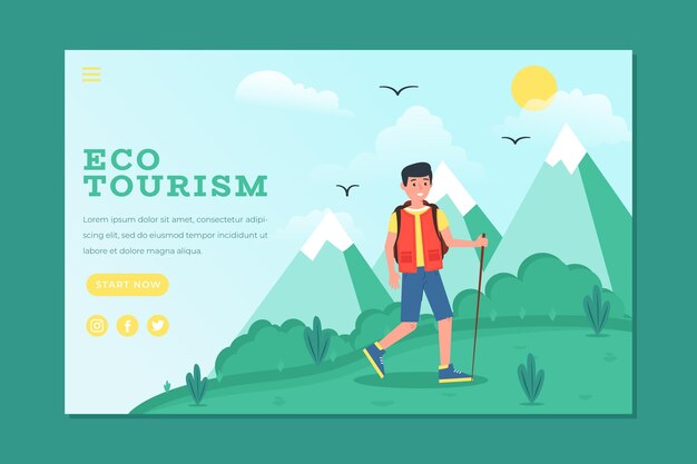 Eco tourism landing page