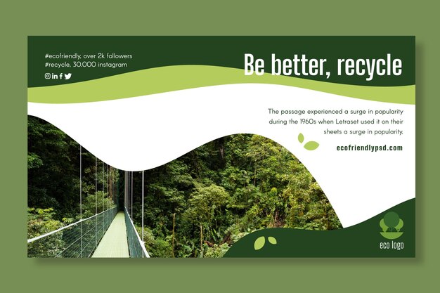 Ecology banner template