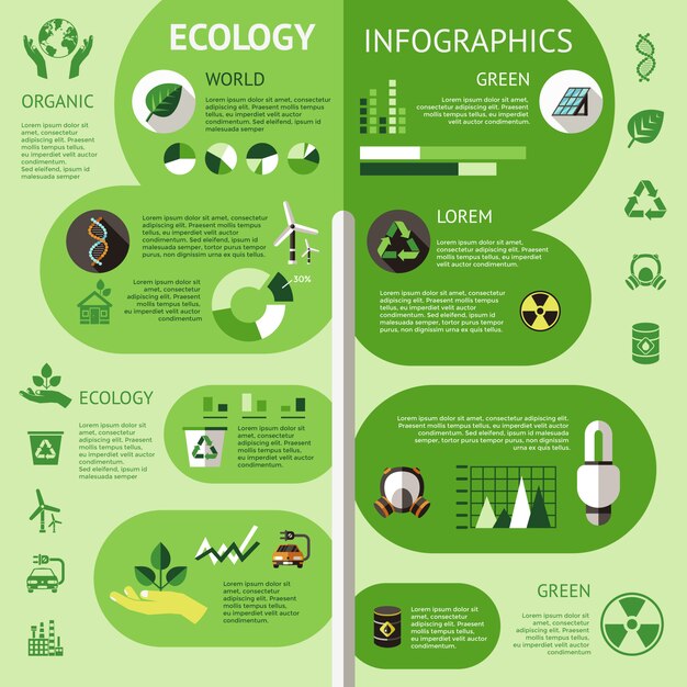 Ecology Colored Infographic