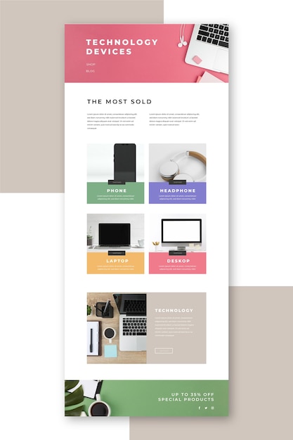 Ecommerce email template