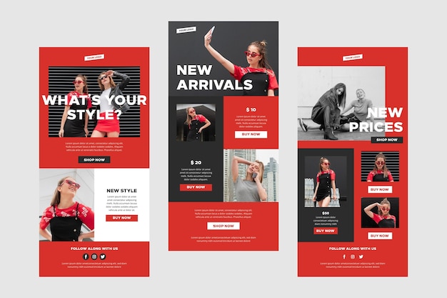 Ecommerce email templates with photo