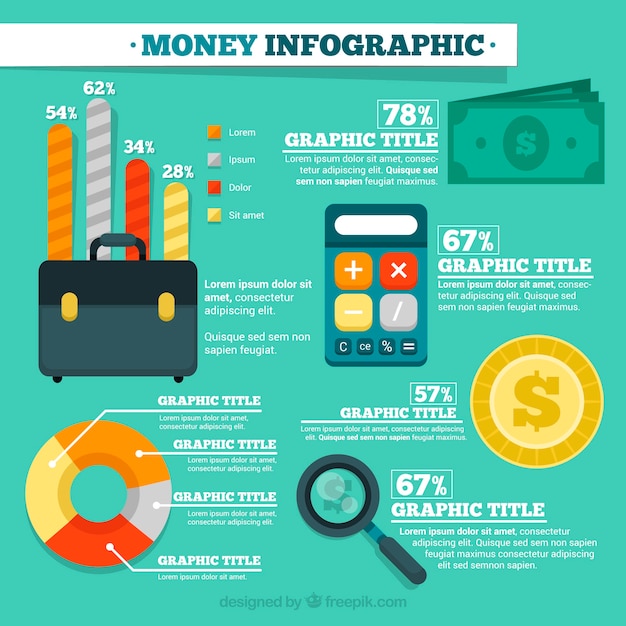 Economy and business infographic