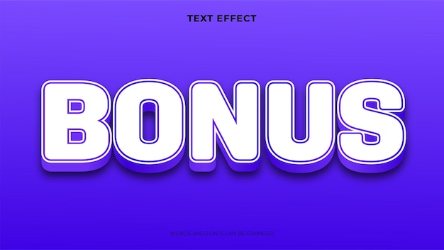 Free Vector editable 3d style blue text effect, text effect template