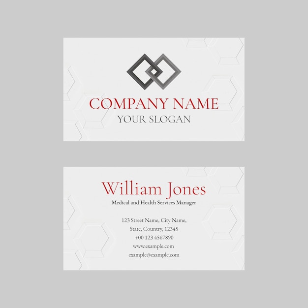 Free vector editable business card template  in abstract design