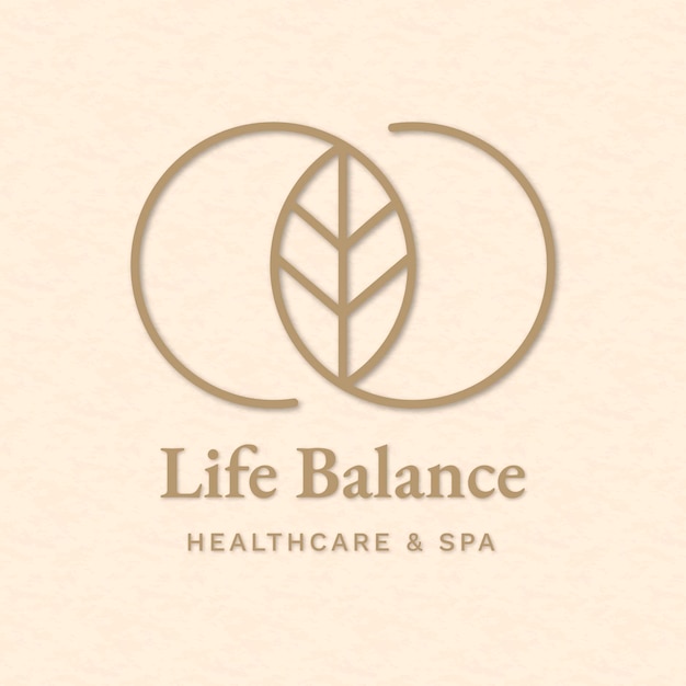 Free vector editable spa logo template vector for health and wellness