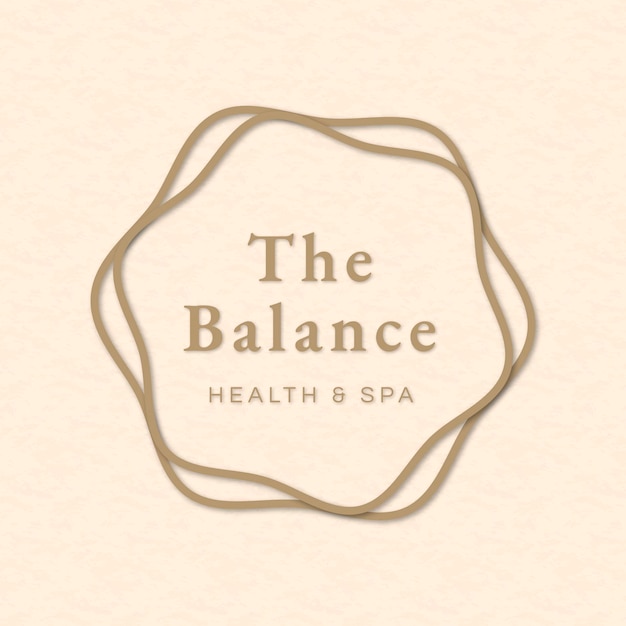 Free vector editable spa logo template vector for health and wellness