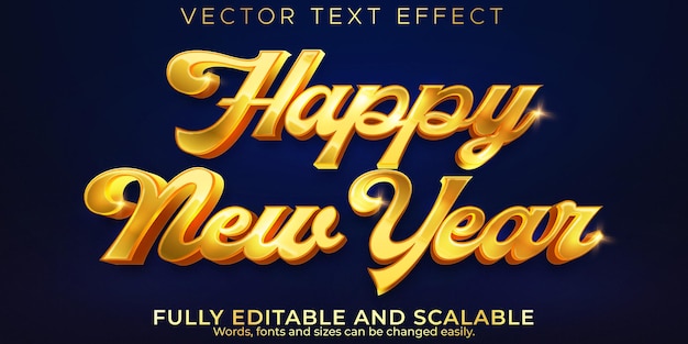 Editable text effect merry christmas, 3d 2022 and new year font style