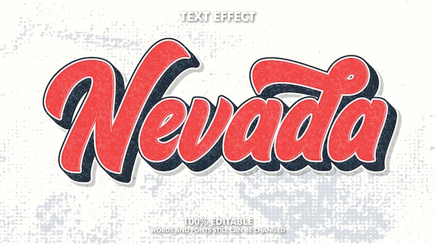 Free Vector editable vintage retro text effect